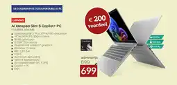 Selexion Lenovo AI Ideapad Slim 5 Copilot+ PC aanbieding