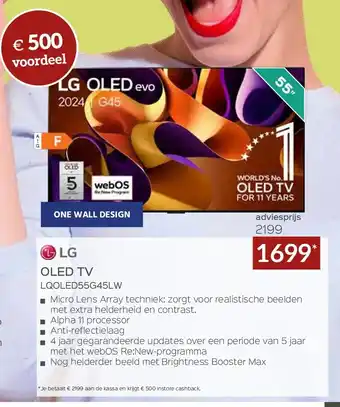 Selexion LG OLED TV LQOLED55G45LW aanbieding