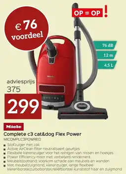 Selexion Miele Complete c3 cat&dog Flex Power MICOMPLC3POWRED aanbieding