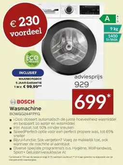 Selexion Bosch Wasmachine BOWGG244FPFG aanbieding