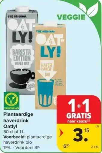 Carrefour Plantaardige haverdrink Oatly! aanbieding