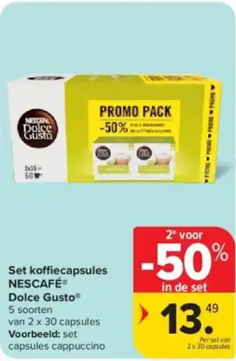 Carrefour NESCAFÉ Set koffiecapsules Dolce Gusto aanbieding