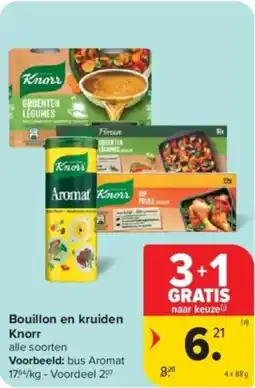 Carrefour Bouillon en kruiden Knorr aanbieding