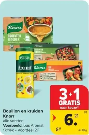 Carrefour Bouillon en kruiden Knorr aanbieding