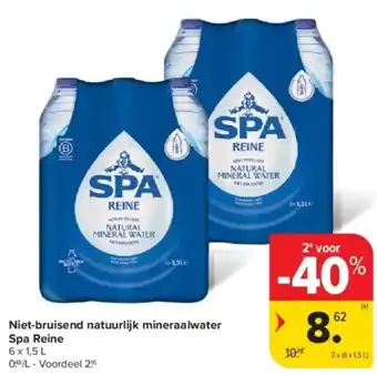 Carrefour Niet-bruisend natuurlijk mineraalwater spa reine aanbieding