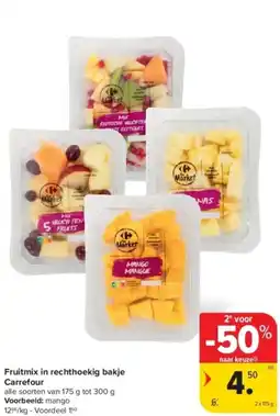 Carrefour Fruitmix in rechthoekig bakje Carrefour aanbieding