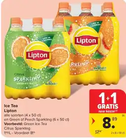 Carrefour Ice Tea Lipton aanbieding