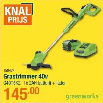 Cevo Grastrimmer 40V G40T5K2 aanbieding