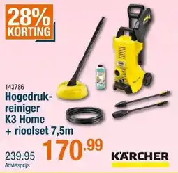 Cevo Hogedruk- reiniger K3 Home + rioolset 7,5m aanbieding