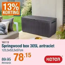 Cevo Springwood box antraciet aanbieding