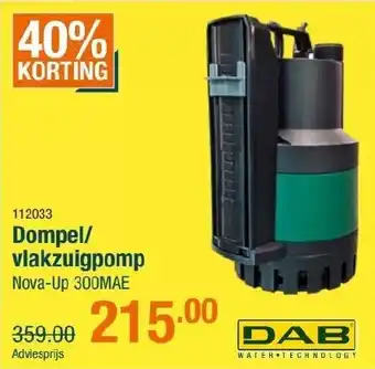 Cevo Dompel vlakzuigpomp aanbieding