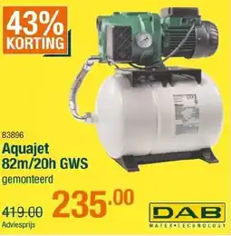 Cevo Aquajet 82m/20h GWS gemonteerd aanbieding