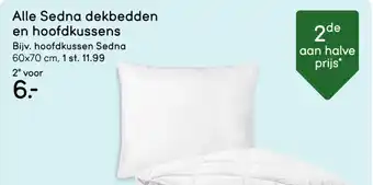 Leen Bakker Hoofdkussen sedna aanbieding