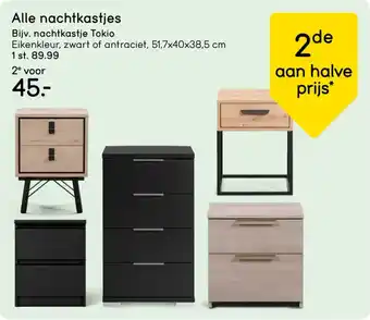 Leen Bakker Alle nachtkastjes aanbieding