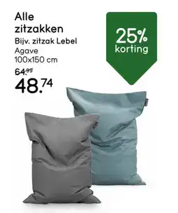 Leen Bakker Alle zitzakken aanbieding