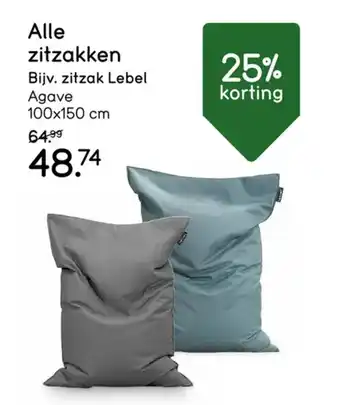 Leen Bakker Alle zitzakken aanbieding