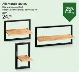 Leen Bakker Alle wandplanken aanbieding