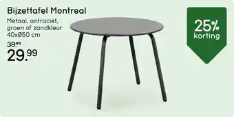 Leen Bakker Bijzettafel Montreal aanbieding