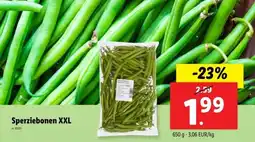 Lidl Sperziebonen XXL aanbieding