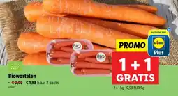 Lidl Biowortelen aanbieding