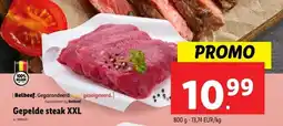 Lidl Gepelde steak XXL aanbieding