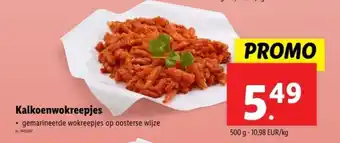 Lidl Kalkoenwokreepjes aanbieding