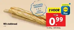 Lidl Wit stokbrood aanbieding