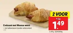 Lidl Croissant met weense worst aanbieding