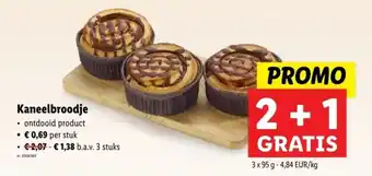 Lidl Kaneelbroodje aanbieding