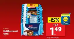 Lidl Sondey melkhazelnoot wafel aanbieding