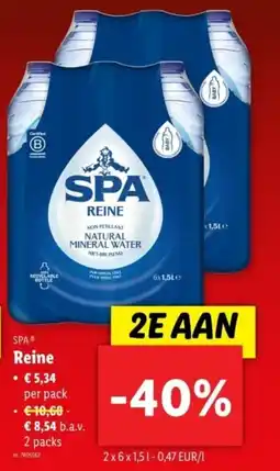 Lidl Spa reine aanbieding