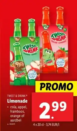 Lidl Twist & drink limonade aanbieding