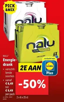 Lidl Nalu energie drank aanbieding