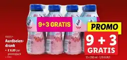 Lidl Fristie aardbeien drank aanbieding