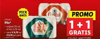 Lidl Cristal pils aanbieding