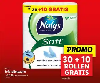 Lidl Nalys soft toiletpapier aanbieding