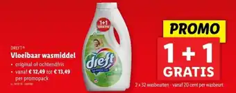 Lidl Dreft vloeibaar wasmiddel aanbieding