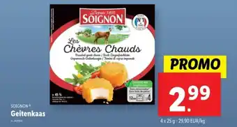 Lidl Soignon geitenkaas aanbieding