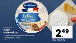 Lidl Duc de coeur blauw schimmelkaas aanbieding