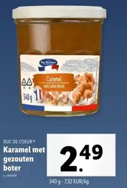 Lidl Duc de coeur karamel met gezouten boter aanbieding