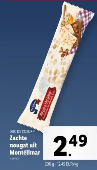 Lidl Duc de coeur zachte nougat uit montélimar aanbieding