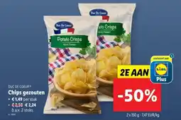 Lidl Duc de coeur chips gezouten aanbieding