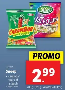 Lidl Lutti snoep aanbieding