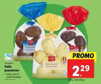 Lidl Favorina holle paaseieren aanbieding