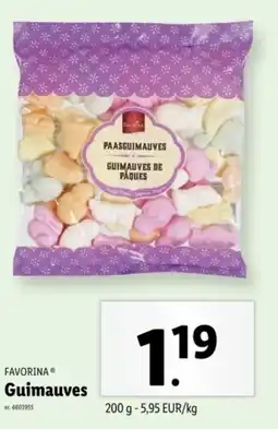 Lidl Favorina guimauves aanbieding