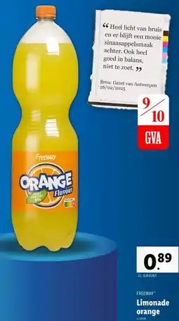 Lidl Freeway Limonade orange aanbieding