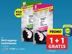 Lidl W5 Nitril wegwerphandschoenen aanbieding