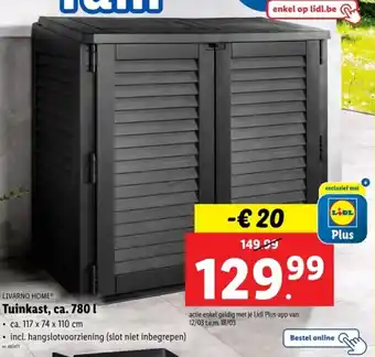 Lidl Livarno home tuinkast aanbieding