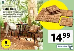 Lidl Livarno home houten tegels aanbieding