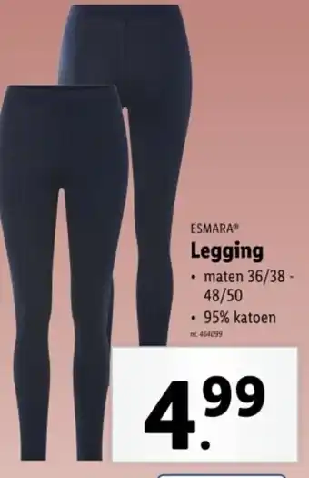 Lidl Esmara legging aanbieding